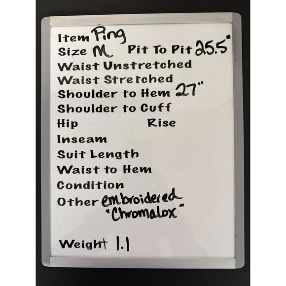 Ping Mens Medium 1/4 Zip Windbreaker Lightweight Jacket Embroidered Chromalox - Picture 2 of 6